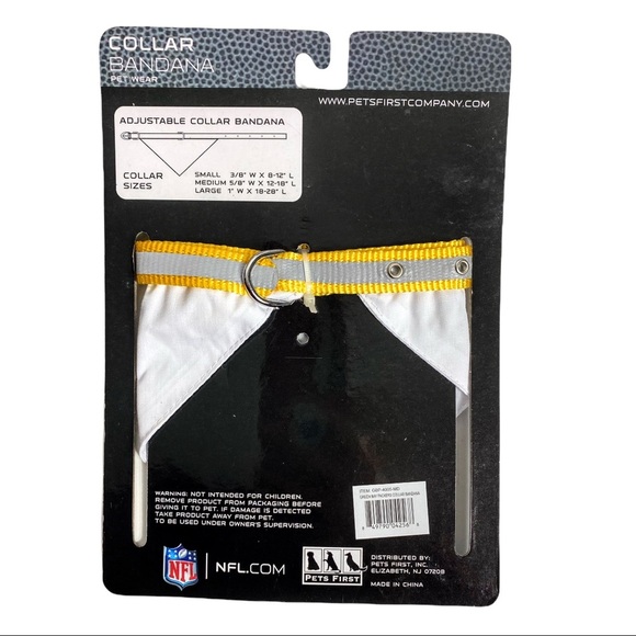NWT Pets First Green Bay Packers Dog Reflective Collar Bandanna - Picture 10 of 15